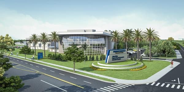 Rendering of Embry-Riddle's currently under-construction Advanced Aerodynamics Laboratory and Wind Tunnel complex