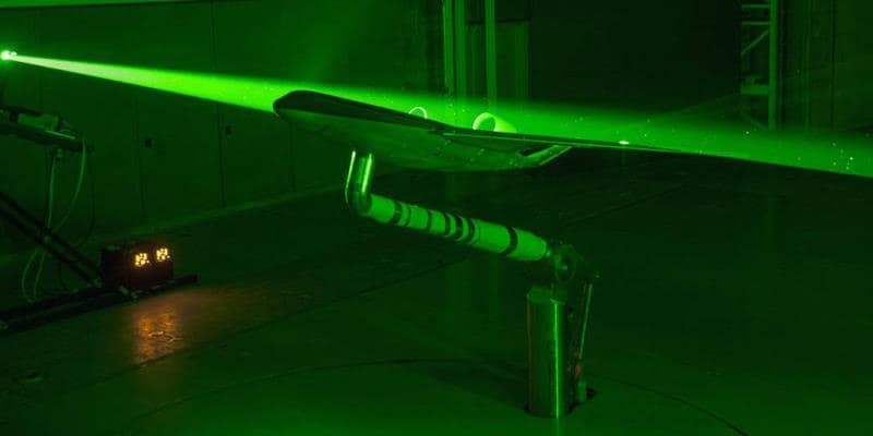 Blended Wing laser test at NASA
