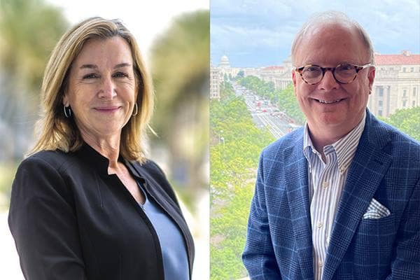 Dr. Becky Lutte and Robert Sumwalt