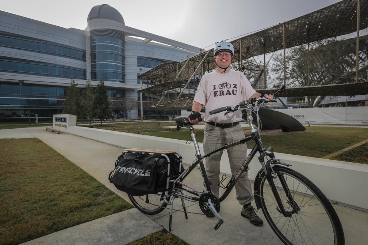 Sembrar Grifo finalizando Embry-Riddle Biking Group Established to Protect the Planet Wallets Health  | Embry-Riddle Aeronautical University - Newsroom