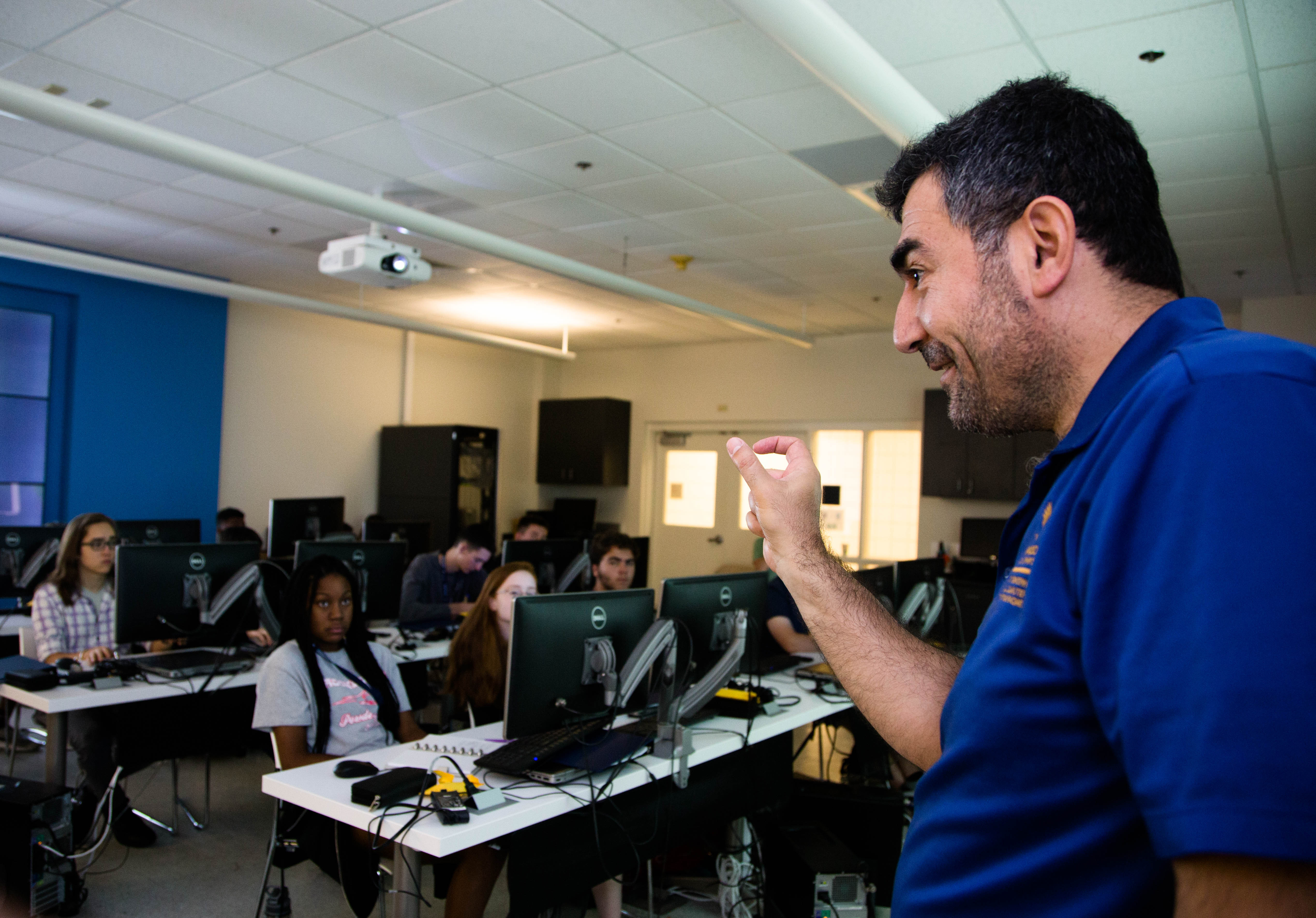 Computer Science Professor Remzi Seker developed a cybersecurity camp funded by the National Security Administration (NSA). 