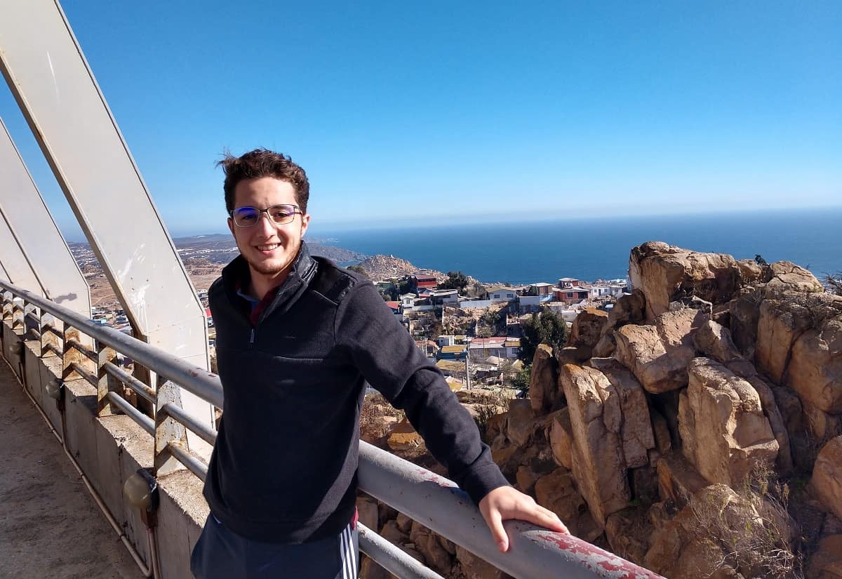 Lucas Eduardo Tijerina (shown) traveled to Chile this summer with fellow undergraduate Daniel Nigro, as part of a project that has helped prior participants land internships. (Photo: Daniel Nigro and Lucas Eduardo)