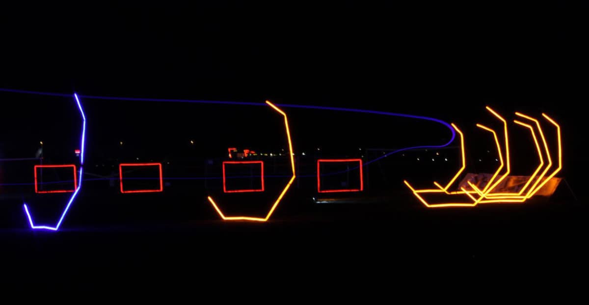 UAV night racing course