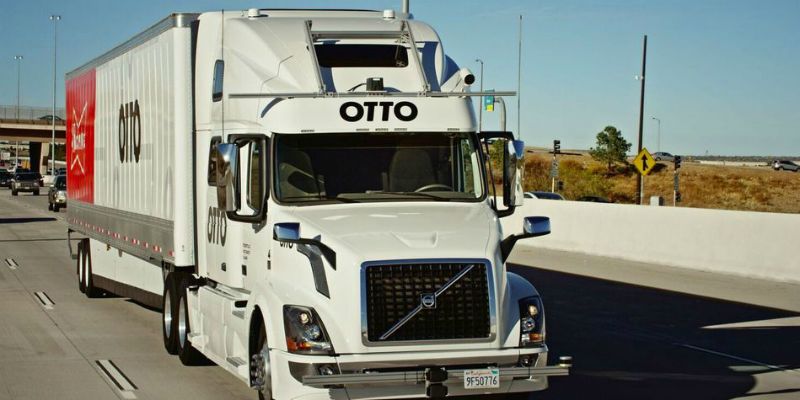 San Francisco start-up Otto's self-driving truck