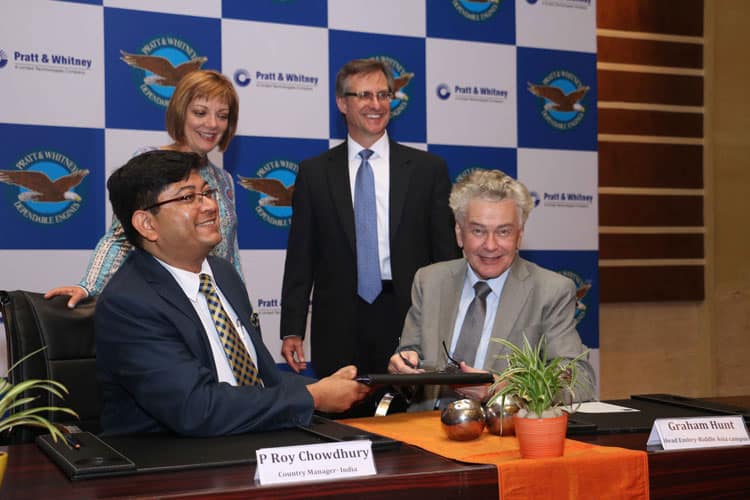 Pratt & Whitney present at the MoU signing 