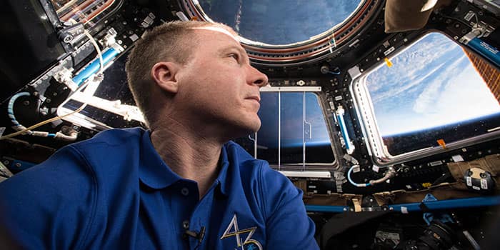 Retired NASA astronaut Terry Virts on board the ISS
