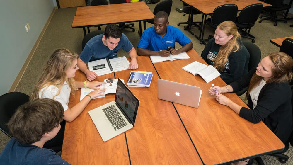 students in the digital studio