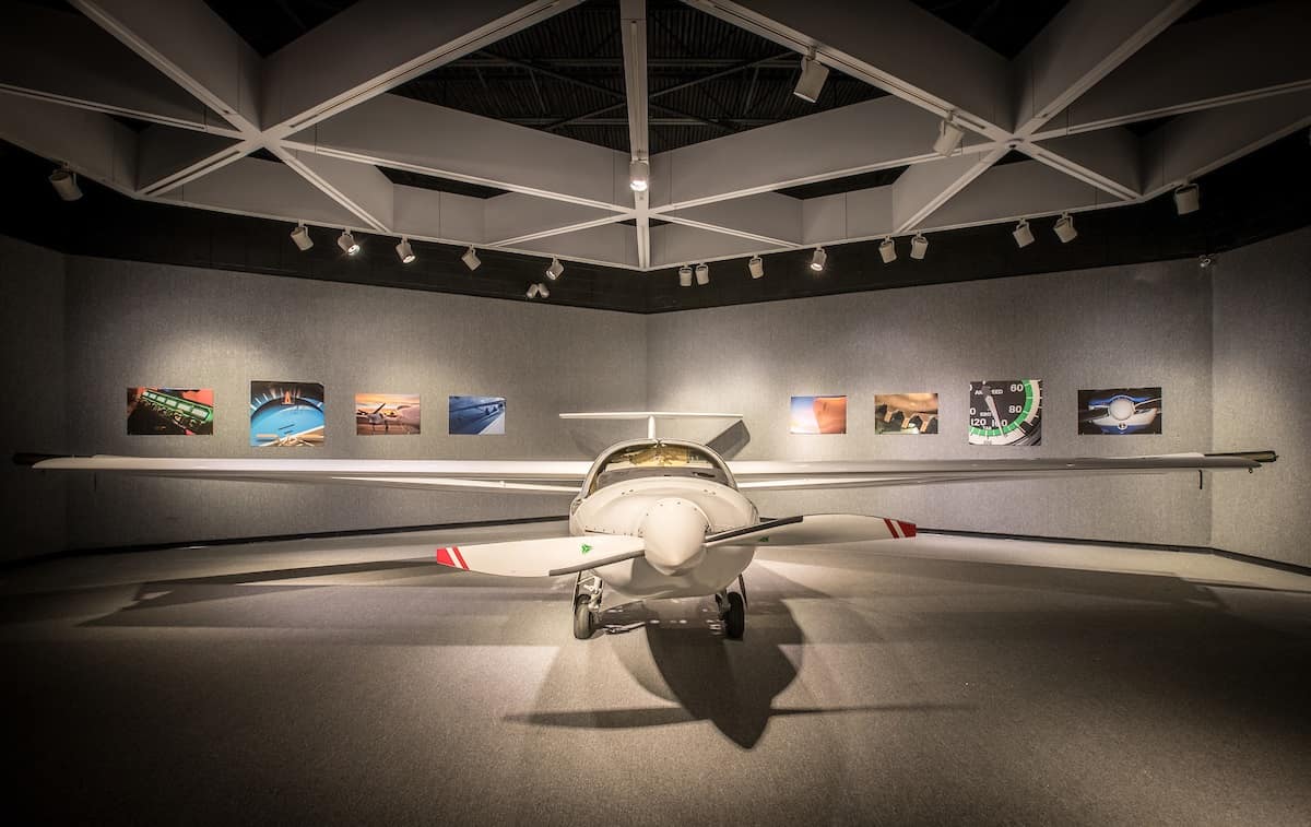 Embry-Riddle ECO plane at the Daytona Beach Museum of Arts and Science