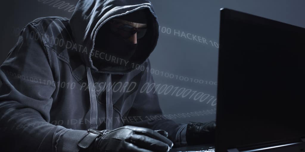 Hacker at a computer