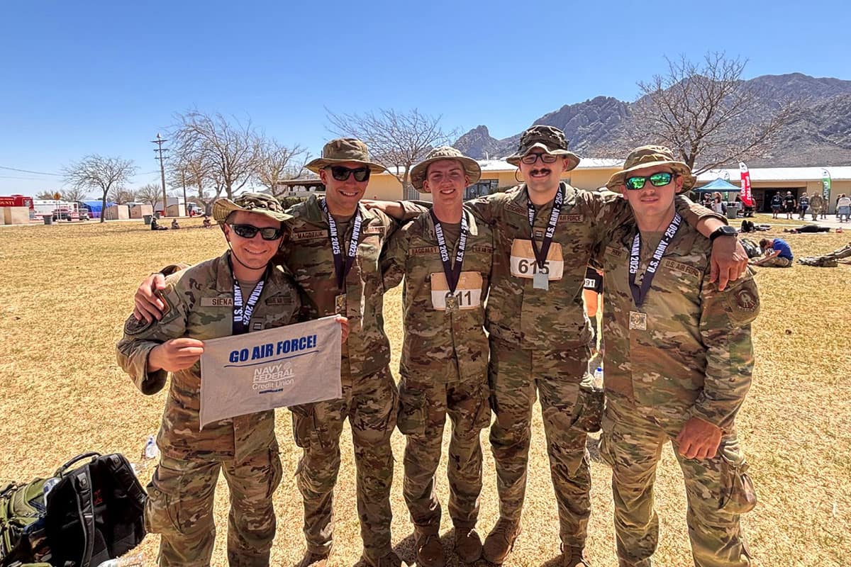 Five Cadets from Embry-Riddle’s Air Force ROTC Detachment 157