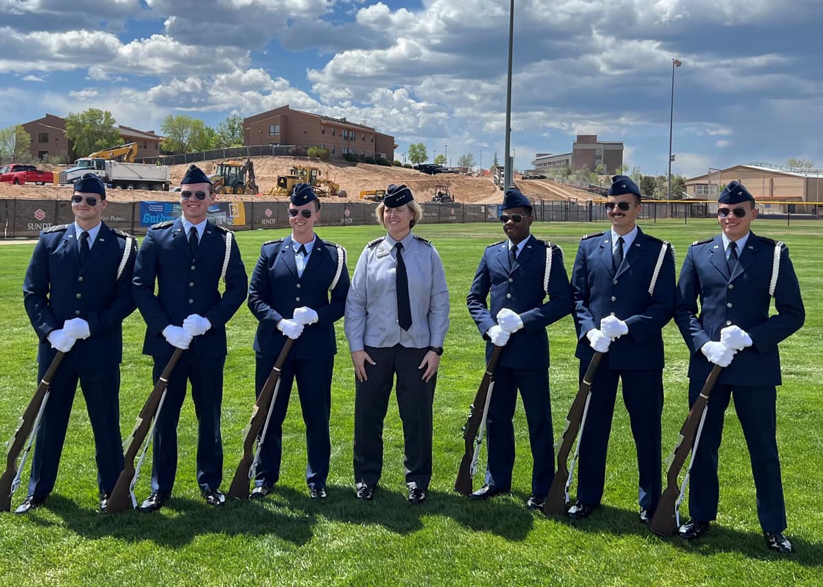 ROTC at Prescott spring commencement.