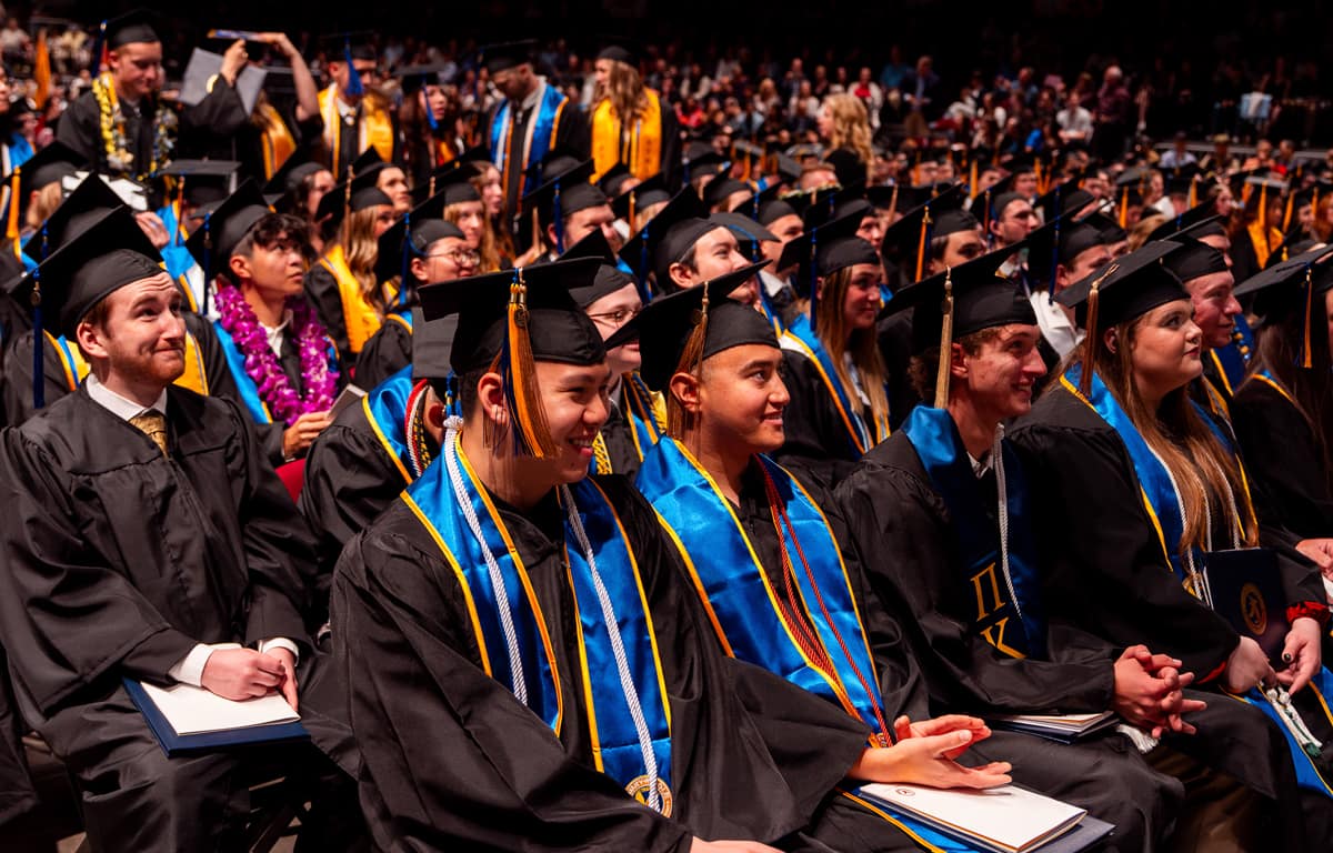 Prescot spring commencement group photo.