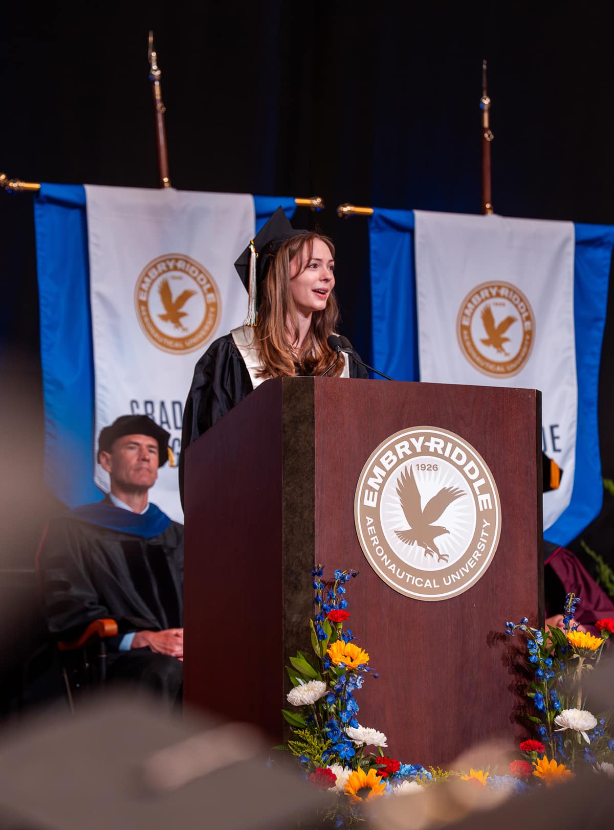Commencement speaker at Prescott spring graduation.