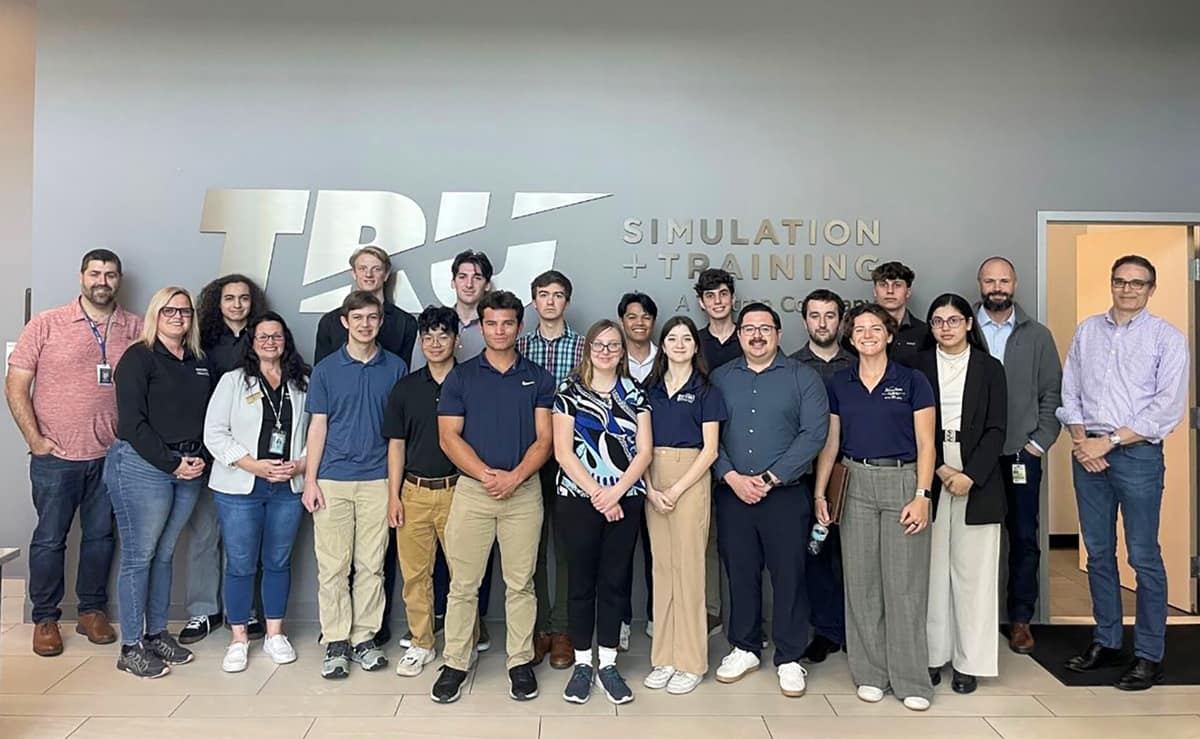 Nearly 100 students participated in visits to companies in Florida and along the Atlantic Coast. This spring’s employer visits included Textron’s TRU Simulation in Tampa.