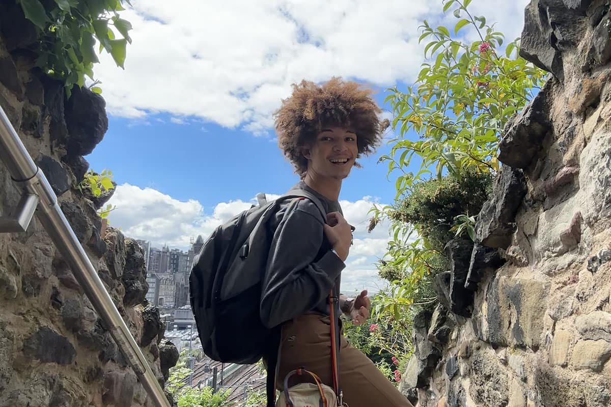 Jackson Radzimski in Edinburgh, Scotland