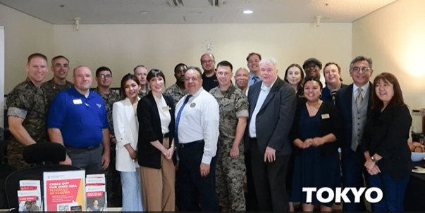 Educators from Embry-Riddle, the University of Maryland and the Combined Arms Training Center celebrate the grand opening of the new learning center.