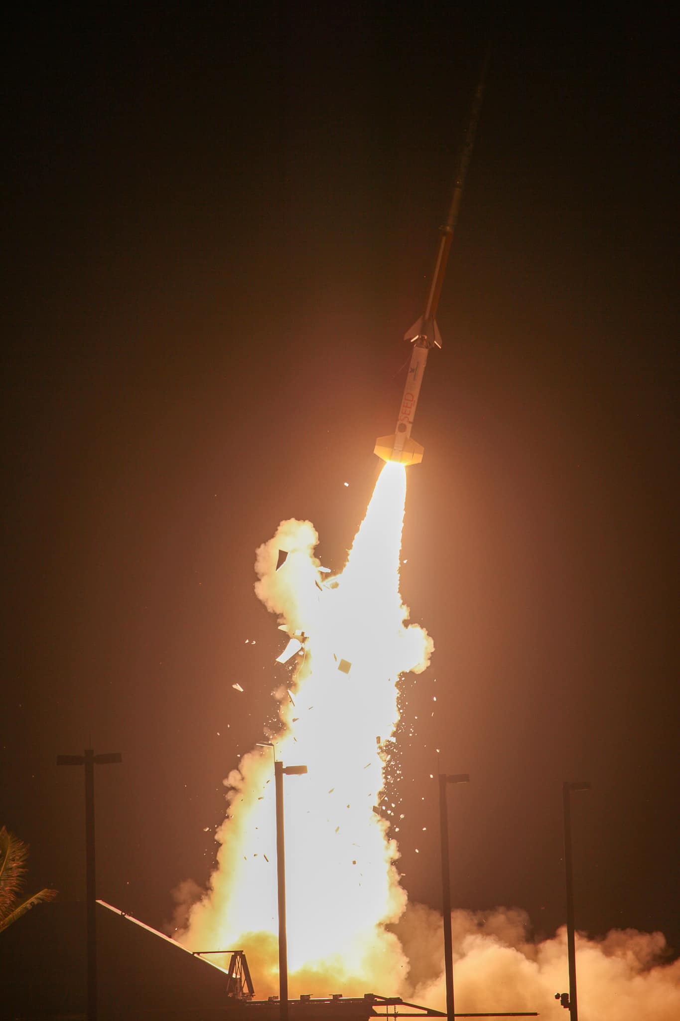 The first of the two rocket launches for the SEED campaign.