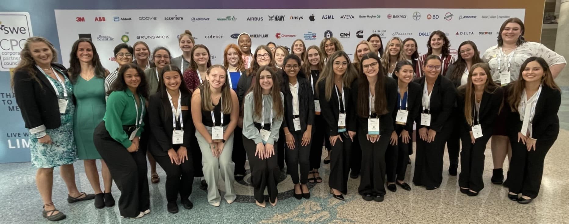 Thirty-seven female students from Embry-Riddle attended the 2023 Society of Women Engineers conference.