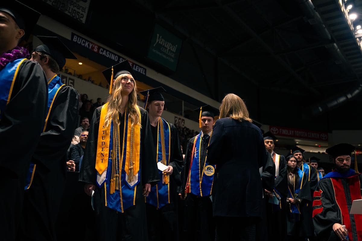 Graduates at Prescott ceremony