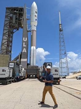 Samir Ahmed, a team leader on the liquid-propellant rocket project