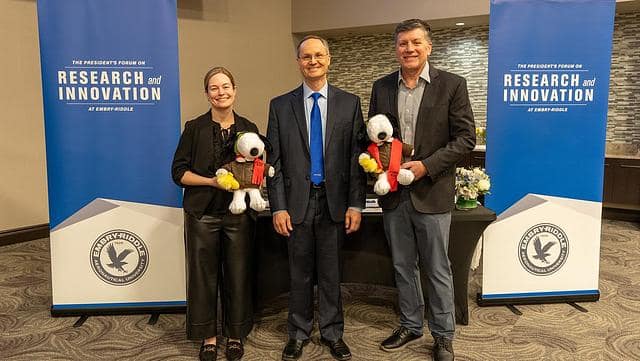 Dan Diessner honors Siobvan Nyikos and Marty Reynolds 