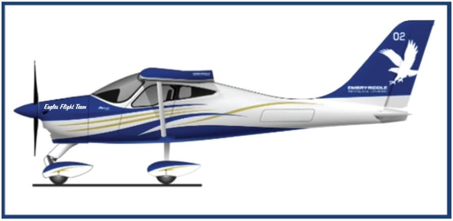 Embry-Riddle branded plane