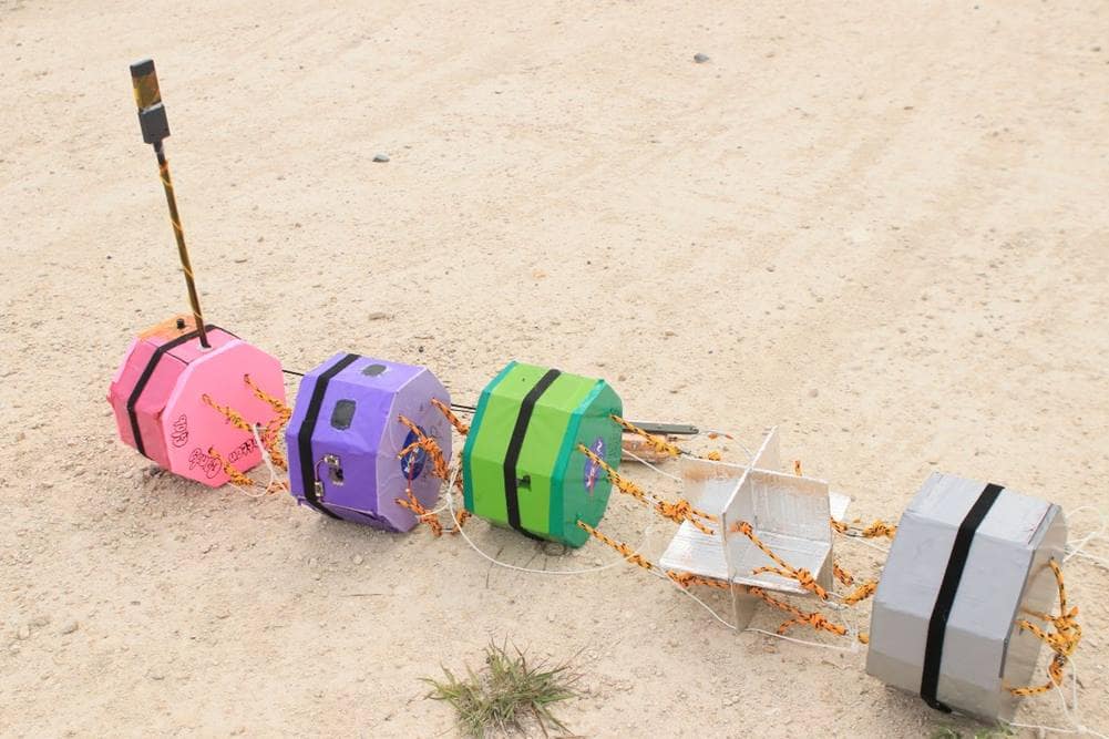 An amateur weather balloon launched by Embry-Riddle's NEBP team