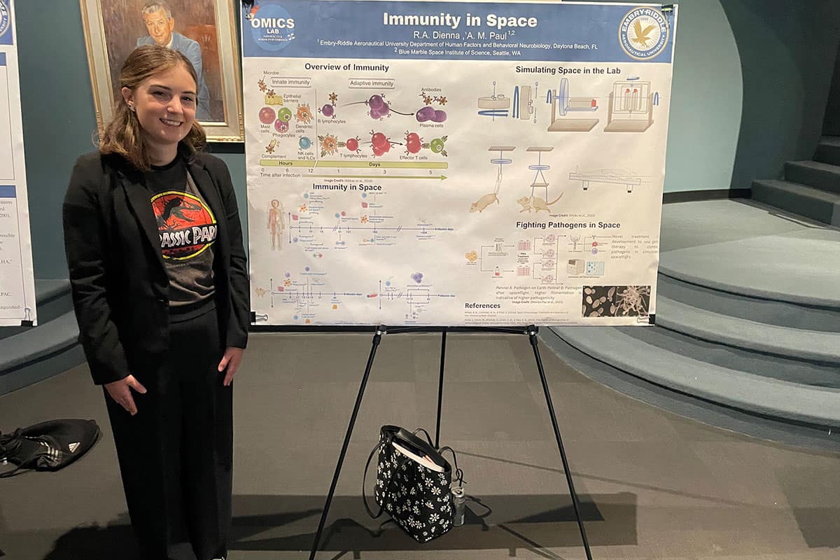 Aerospace Physiology student Riley Dienna
