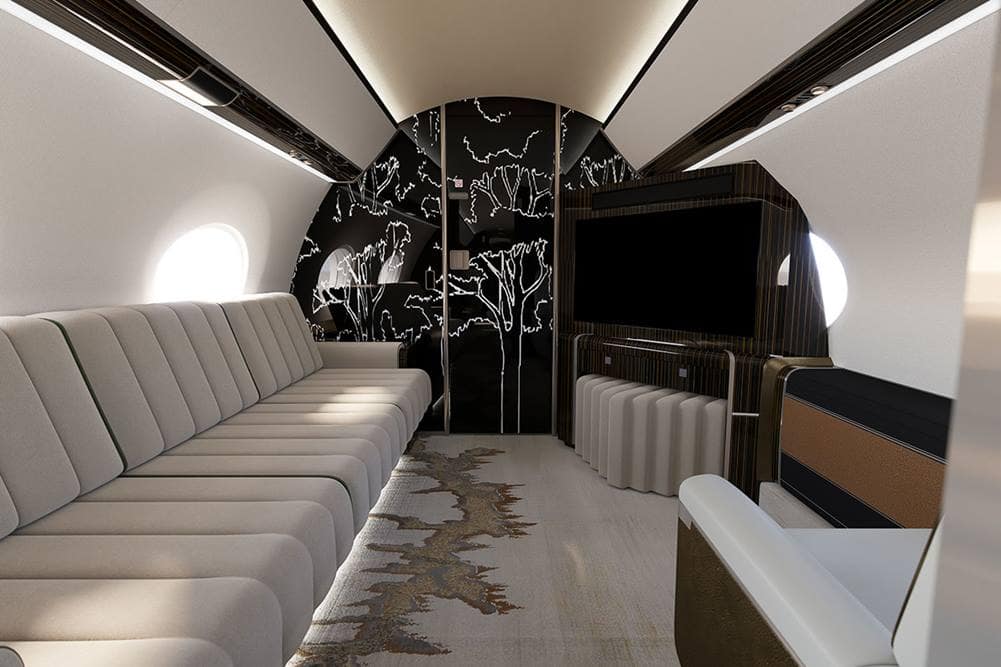 Embry-Riddle student Woojae Sohn’s winning design for the Flexjet Project LXi - Design the Ultimate Private Jet Interior Contest