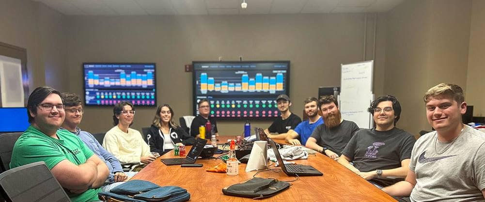 Members of the Daytona Beach Campus team that competed in the National Centers of Academic Excellence in Cybersecurity Cyber Games