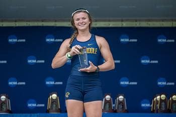 Soleil Edwards receives the NCAA's Elite 90 Award