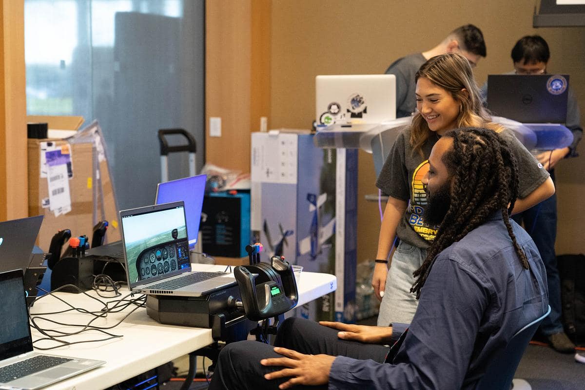 Students from Embry-Riddle’s Daytona Beach and Prescott campuses competed at a recent Aviation Cyber Initiative’s (ACI) Cyber Rodeo event