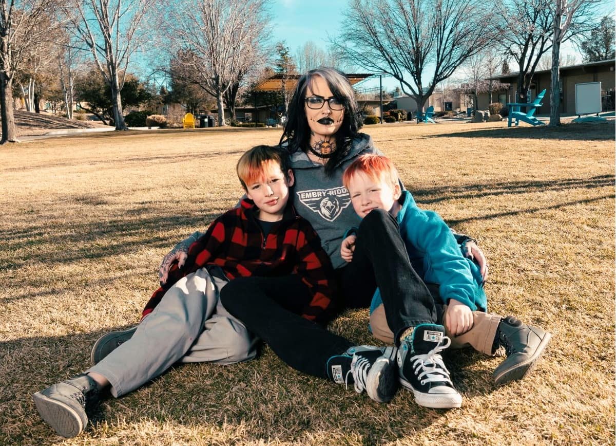 Dani Carroll with her two sons