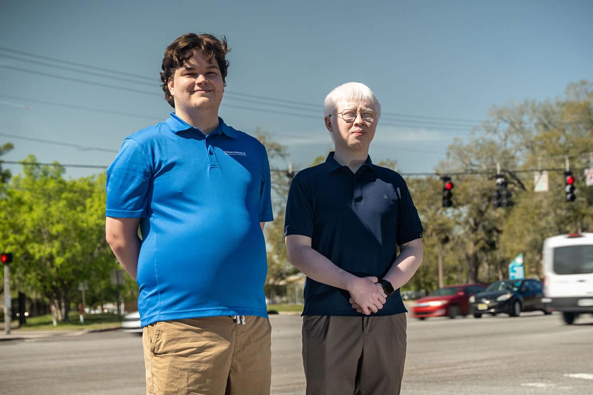 Embry-Riddle graduate student Marc Jacquet and Dr. Yongxin Liu, assistant professor of Data Science