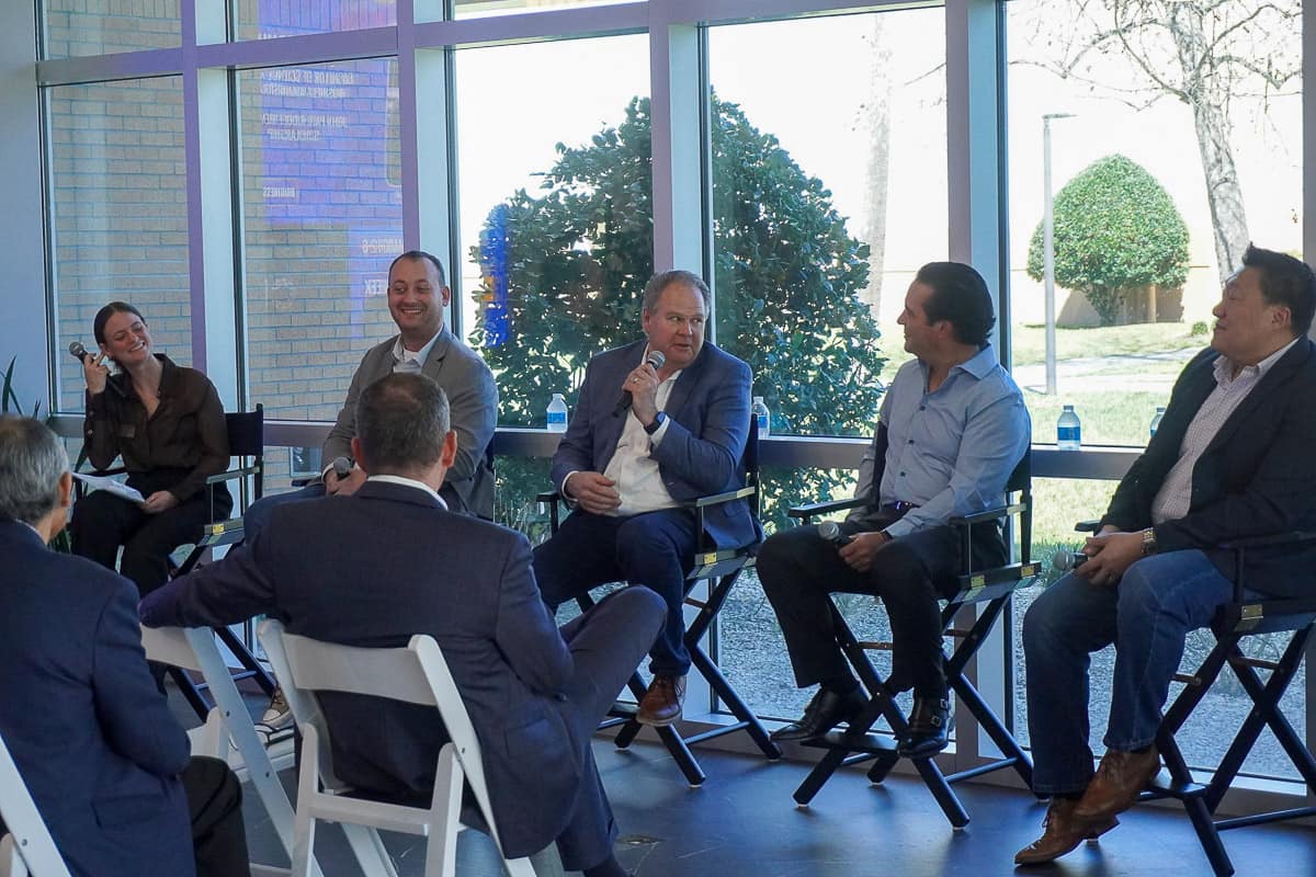 Four aviation and aerospace entrepreneurs share their experiences during the Founders in Flight panel