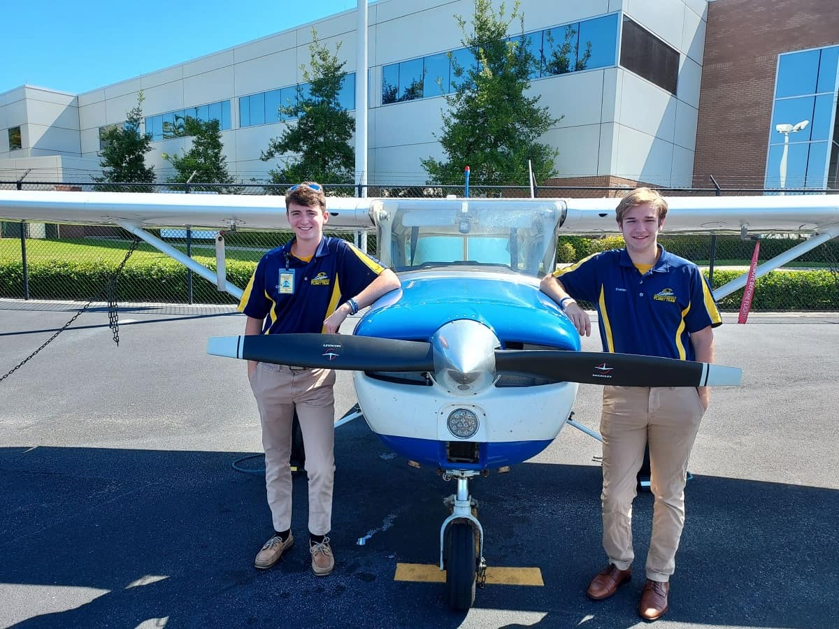 Embry-Riddle students Chris Shields and Connor Cvetan