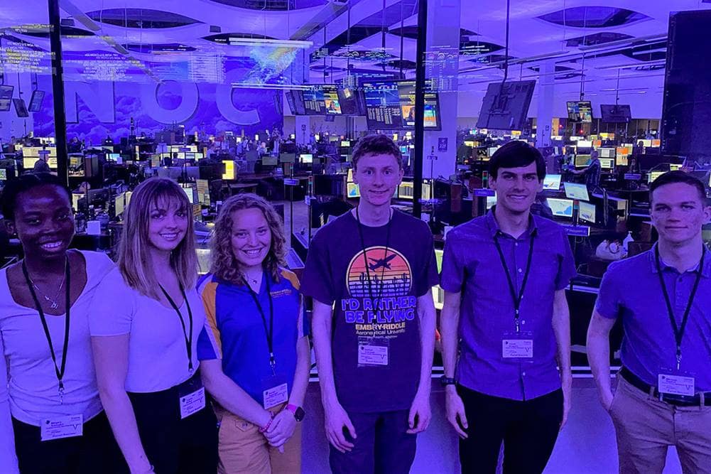 Students got a behind-the-scenes tour of Southwest Airlines’ Network Operations Center