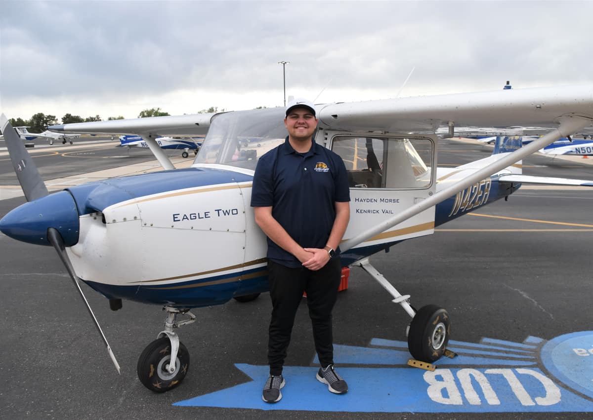 Hayden Morse was named Top Collegiate Pilot at the competition. 