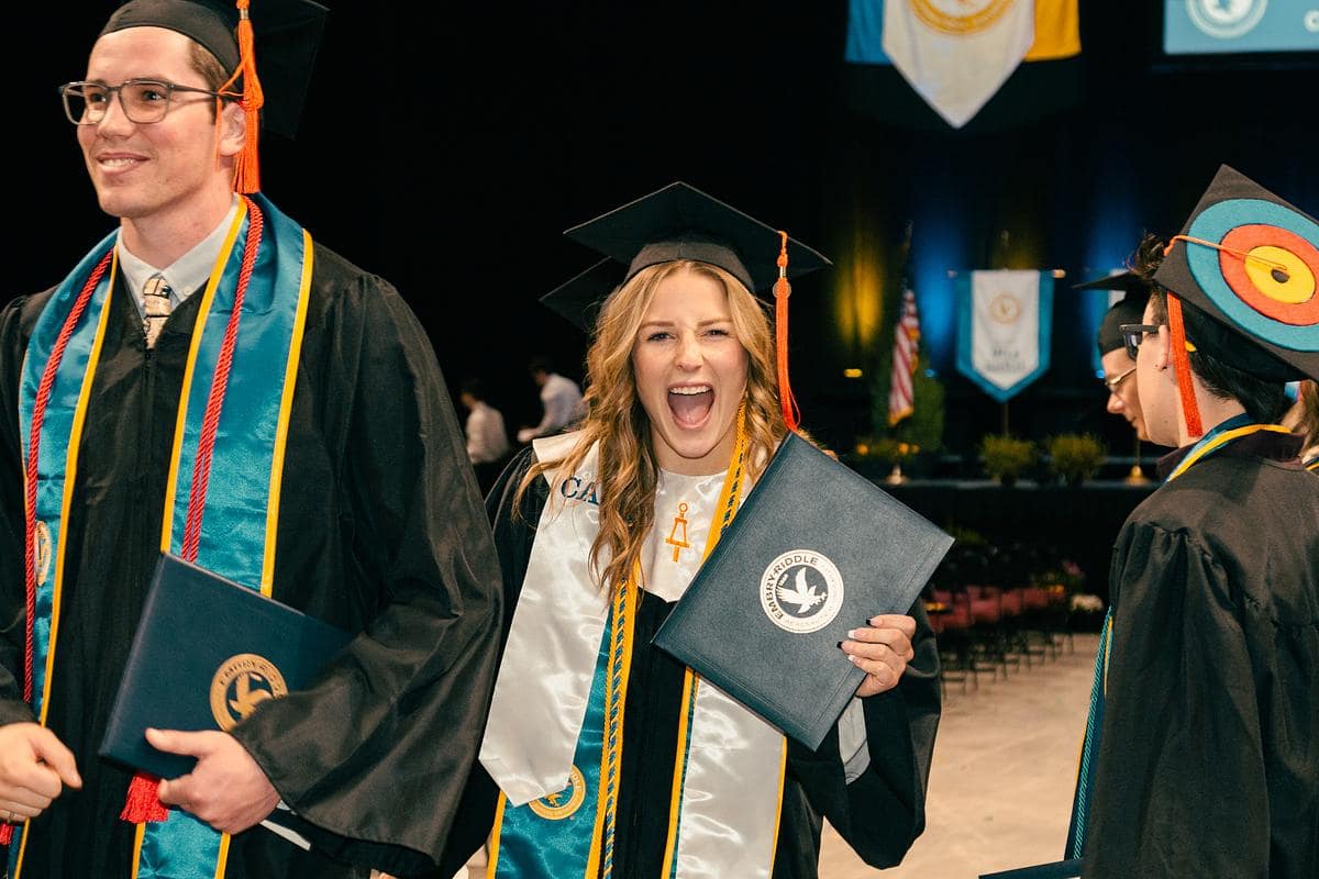 Graduates at Prescott Commencement