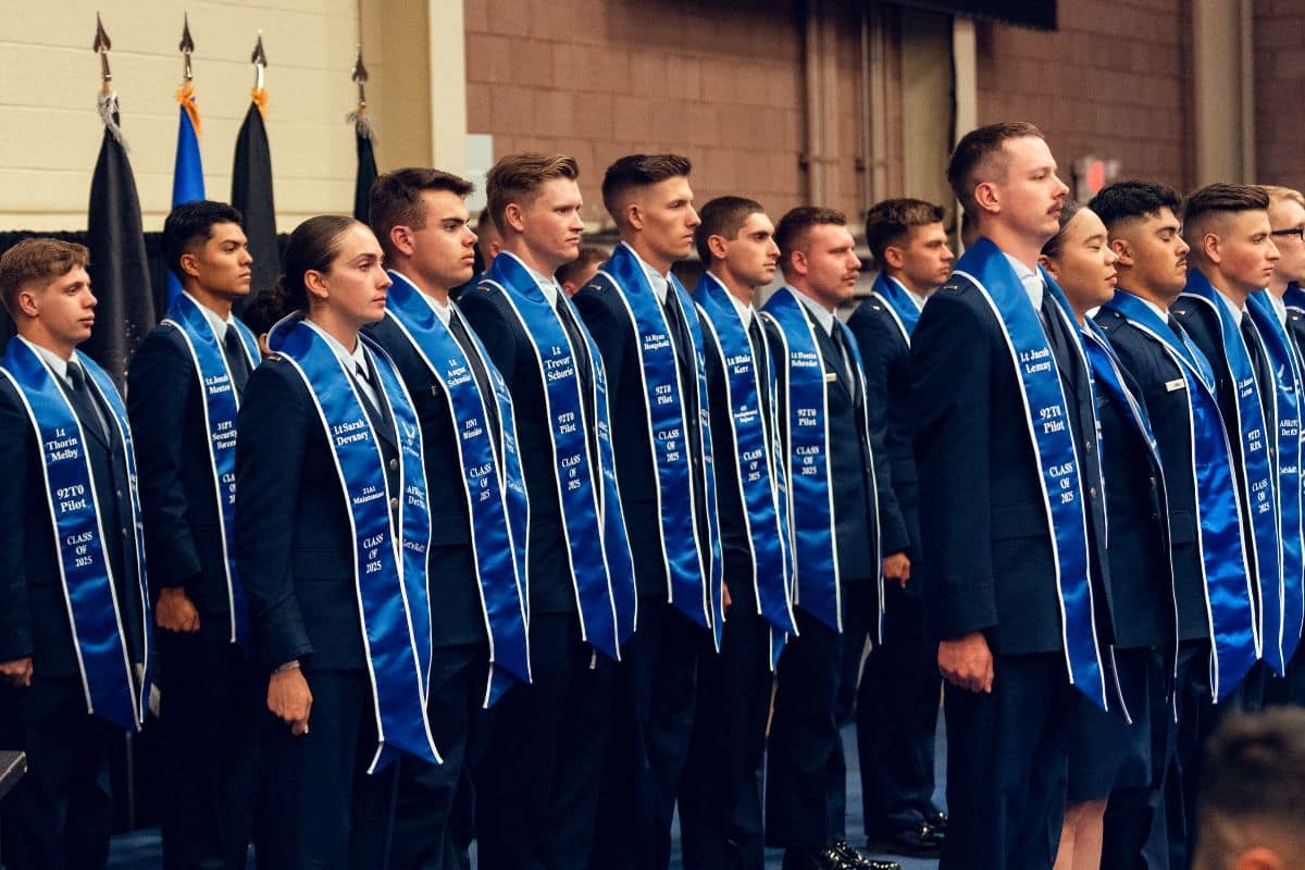 Air Force ROTC Detachment 028 commissioned 22 cadets into the Air Force and Space Force