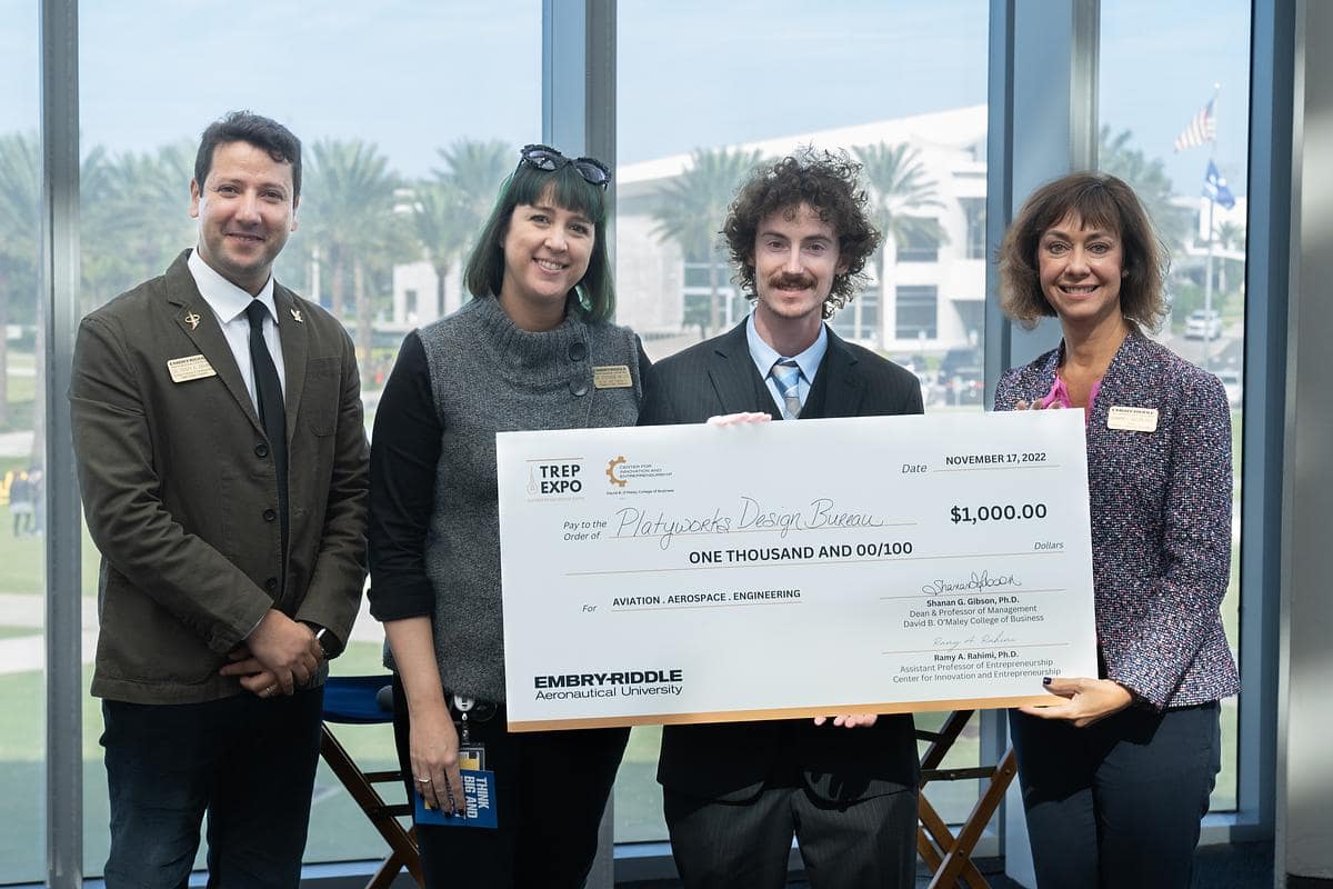 Dr. Ramy Rahimi, Stephanie Miller, graduate student Robert Moore and Dr. Shanan Gibson