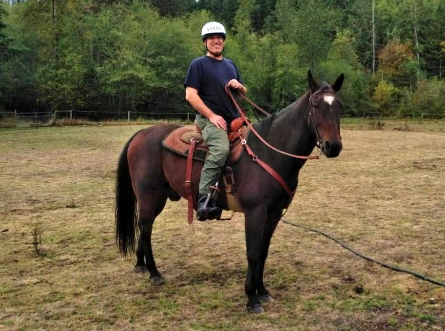 David Thirtyacre on a horse.