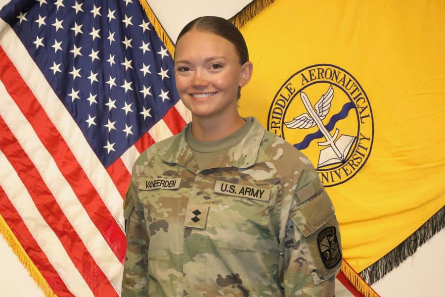 Aerospace Engineering student Karalyn VanEerden said joining the university’s Army ROTC Eagle Battalion changed her life and set her up for success.
