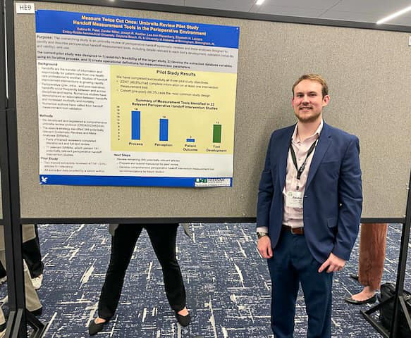 Human Factors Ph.D. student Zander Miller is focused on research in the health care industry.