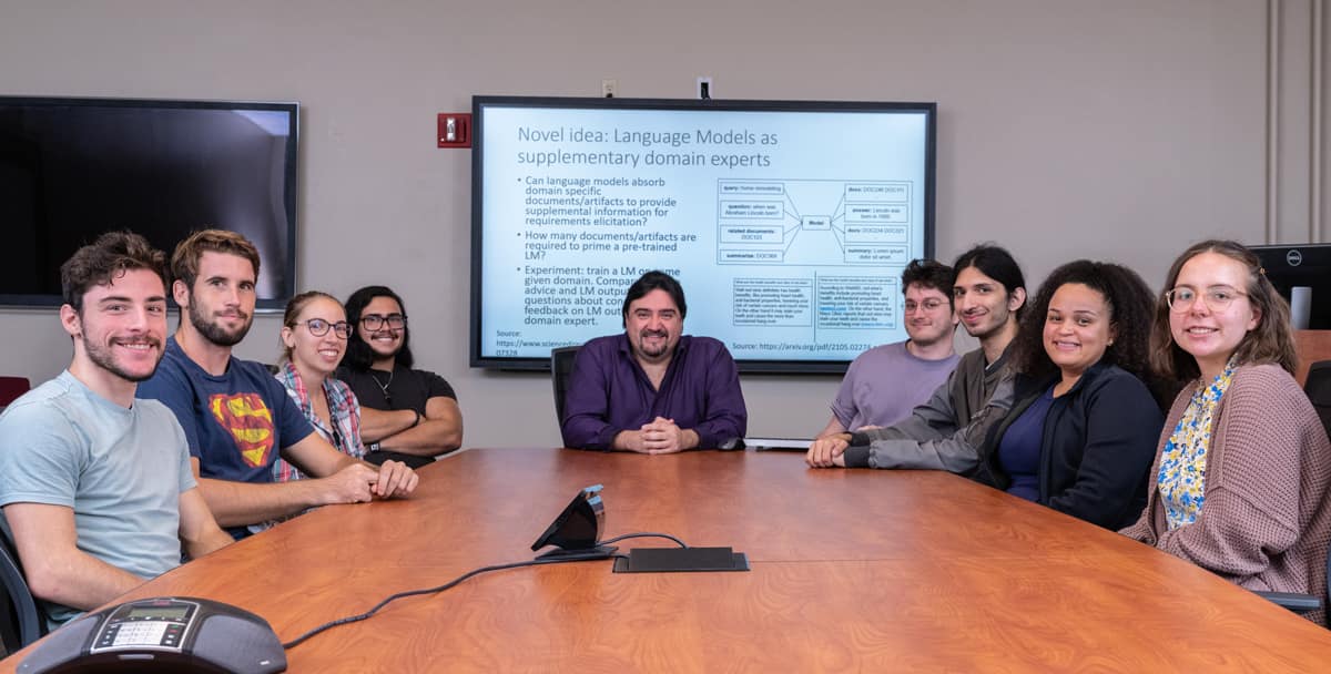 Doctor Ochoa and students