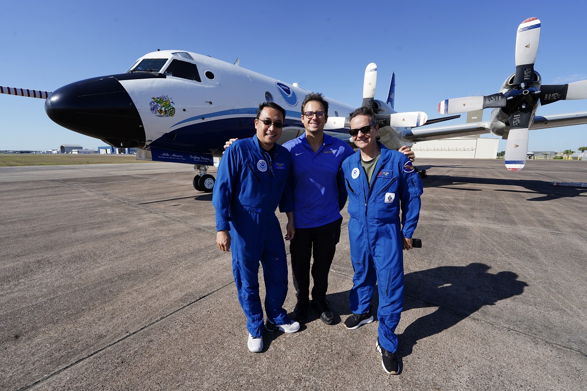 Embry-Riddle meteorologist Dr. Josh Wadler with colleagues Dr. Jun Zhang and Dr. Joseph Cione