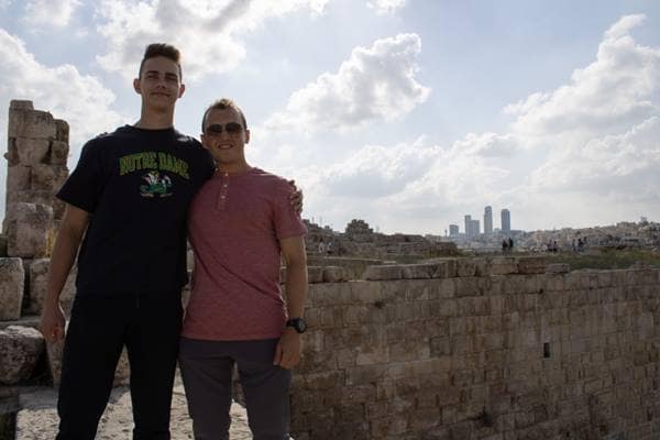 Embry-Riddle ROTC students Charles Bellett and Mitchell James, who both attend the Daytona Beach Campus, were two of 11 students in the Embry-Riddle Project Go Jordan program. (Photo: Mitchell James)  