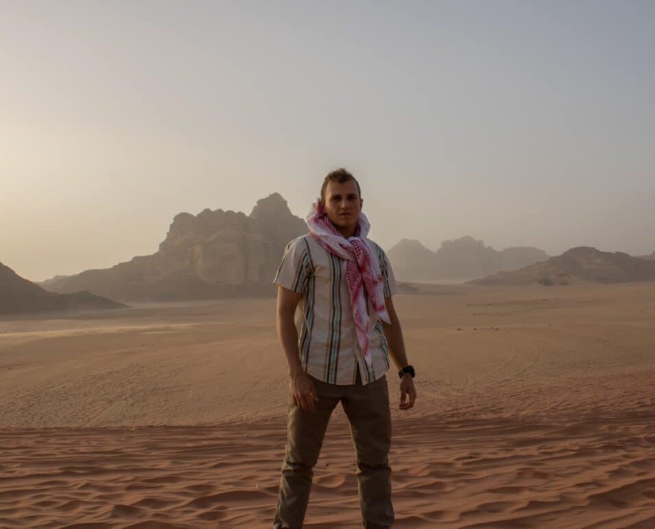 Mitchell James visited Wadi Rum during his time as an Embry-Riddle Project GO Jordan student. (Photo: Mitchell James)