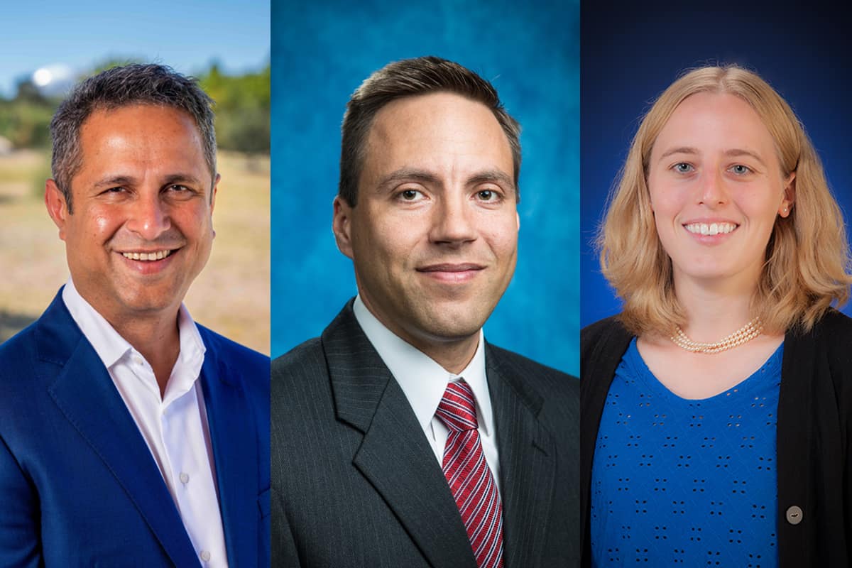 Drs. Krishna Sampigethaya, Richard Prazenica and Kaela Martin