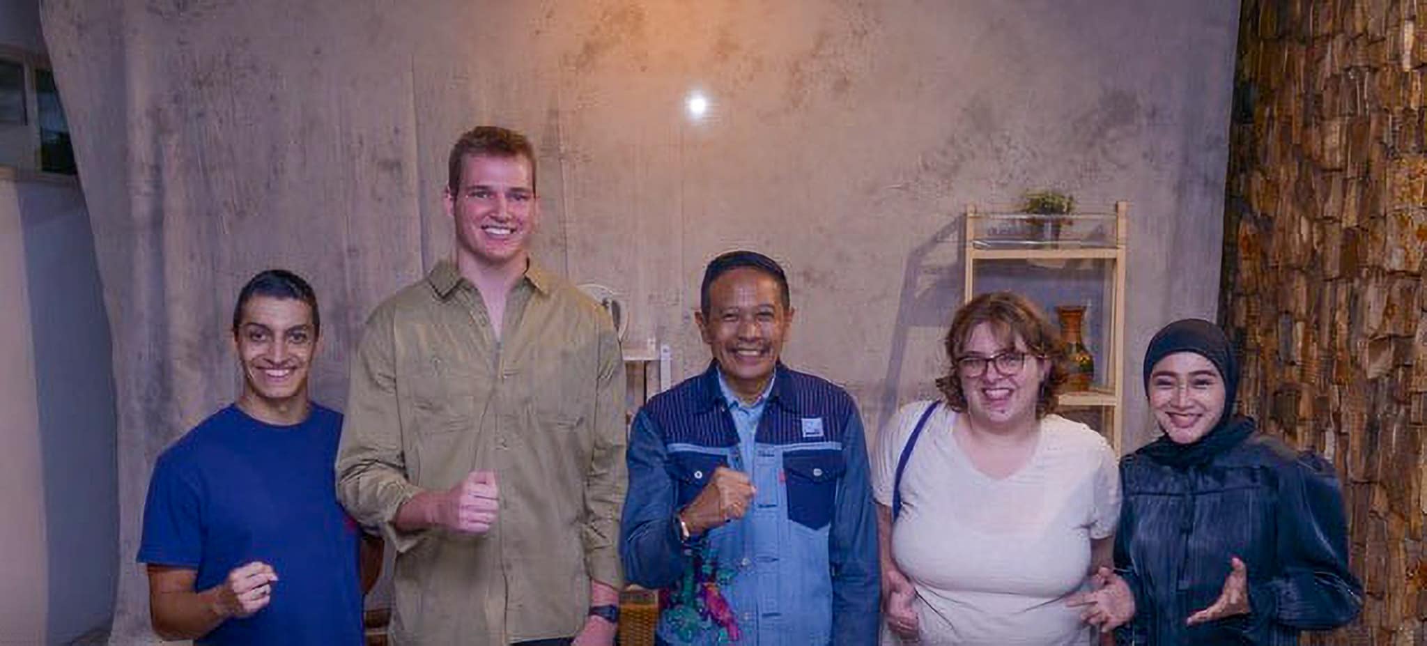 Chosen for a Boren Scholarship, Student Luke Cisneros (far left) completed an 8-week intensive language program this summer at the University of Wisconsin - Madison’s Southeast Asian Studies Summer Institute and is currently studying in Indonesia for the fall semester.